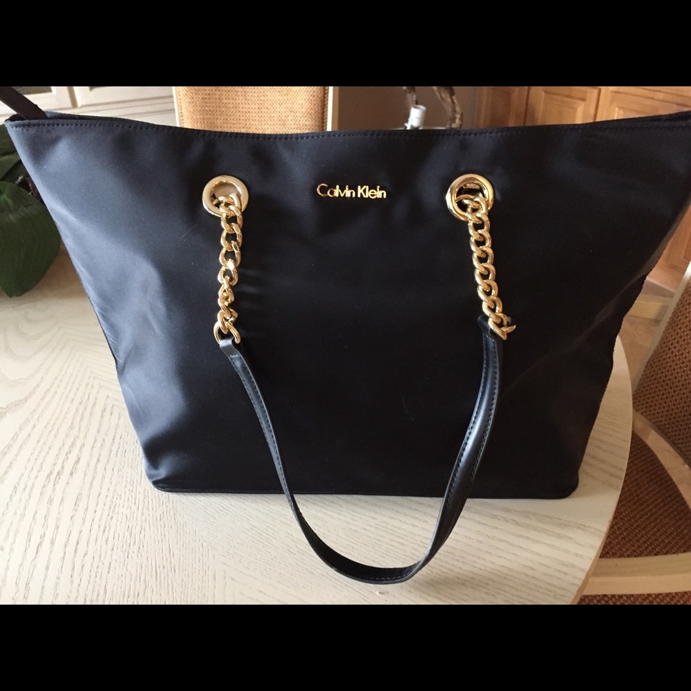 Calvin Klein Black Nylon tote